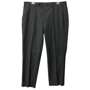 Lauren Ralph Lauren Pants Mens Dress 36x30 Gray Wool Flat Front Classic Fit